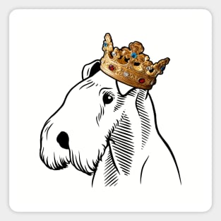 Lakeland Terrier Dog King Queen Wearing Crown Magnet